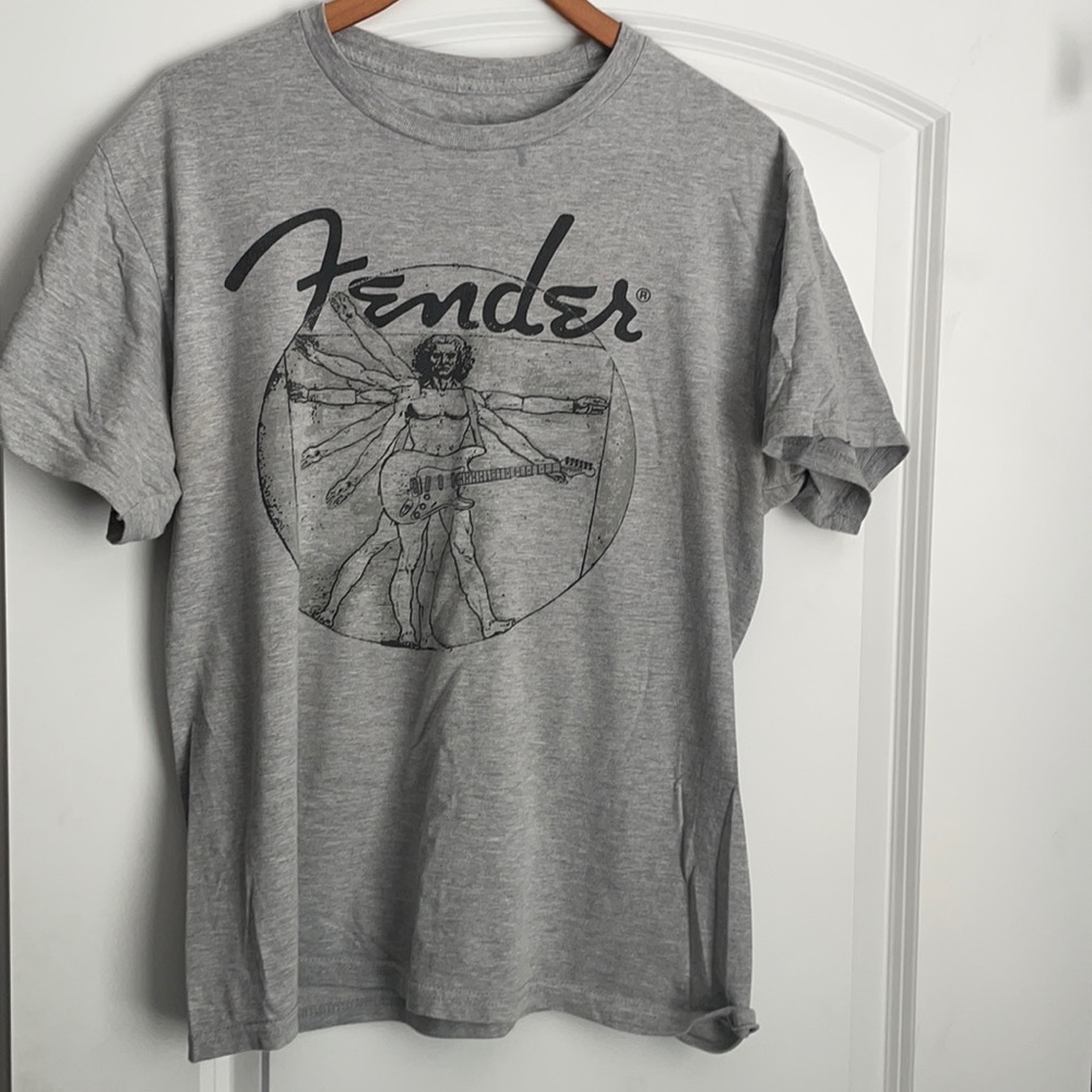 Gray Fender t-shirt